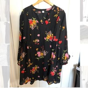 Sheer floral dress with slip plus size-Old Navy